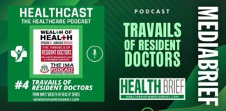 image - healthcast podcast travails of resident doctors - from ima - healthbrief on mediabrief