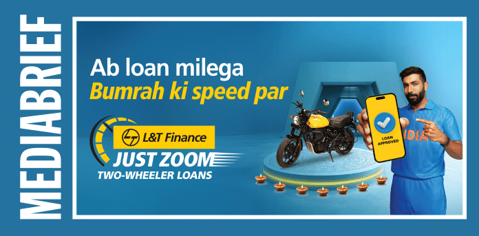 Image-L&T Finance Jasprit Bumrah two wheeler loans campaign-MediaBrief.png