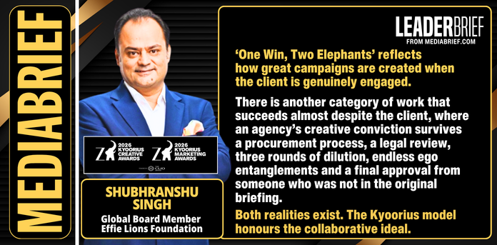 Shubhranshu Singh on Kyoorius 2026, Creative Courage, and Clients