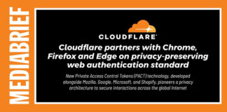 Media briefing announcing Cloudflare partners with Chrome, Firefox, and Edge on a privacy-preserving web authentication standard.