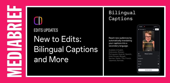 Instagram introduces bilingual captions for creators on Edits