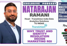 MVP podcast: TU INDAS head Natarajan Ramani on why identity resolution decides marketing ROI Natarajan Ramani of TU INDAS with host Pavan R Chawla on a MediaBrief MVP podcast banner headlined "Why trust and identity resolution decide marketing ROI".