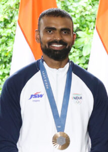 PR Sreejesh, former captain of Indian hockey team, two-time Olympic bronze medallist, two-time Commonwealth Games silver medallist, three-time Asian Games medallist, Padma Shri, Padma Bhushan, and Khel Ratna Award winner